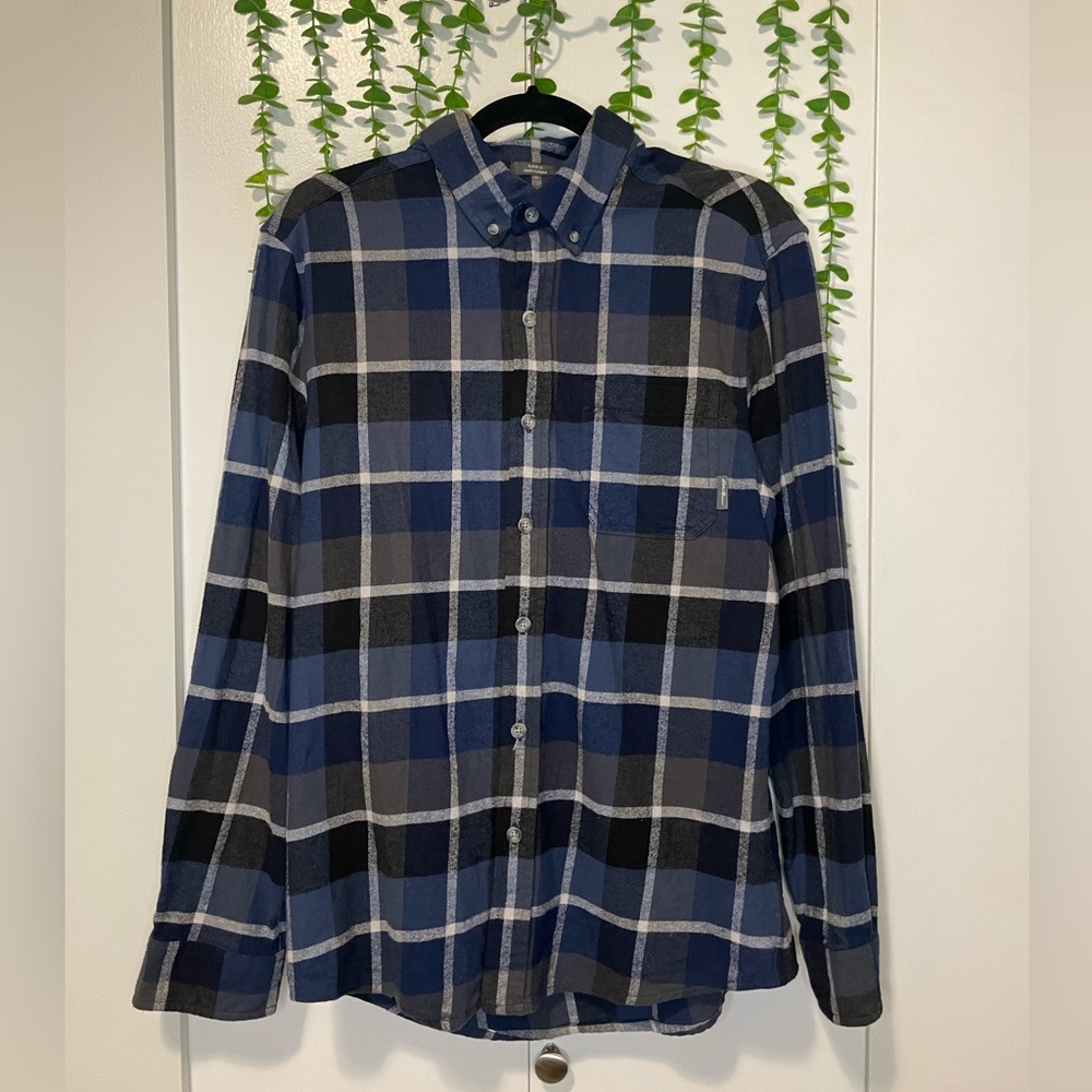 Eddie Bauer Men's Plaid Flannel Shirt -  Small